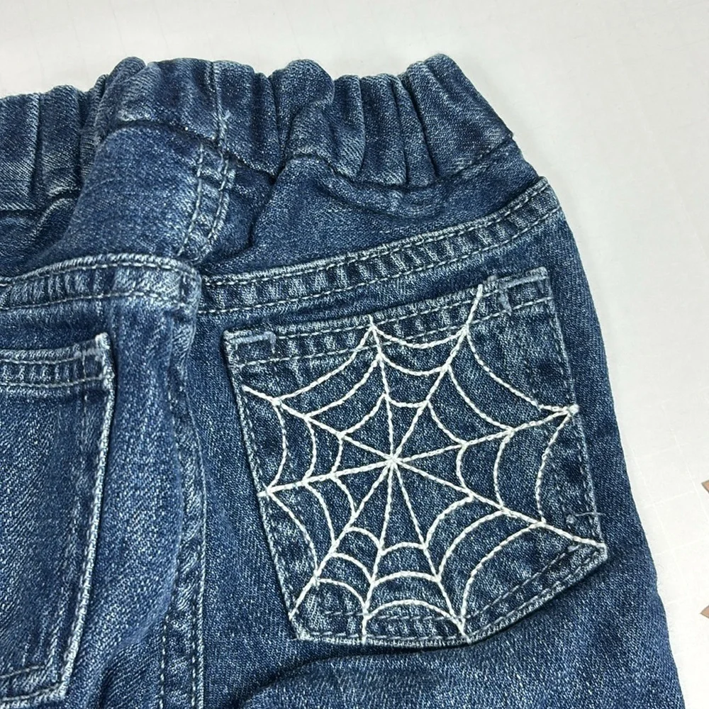 NWT GAP Baby Halloween Jeans with Ghost and Bat Patches - Size 3-6 Months